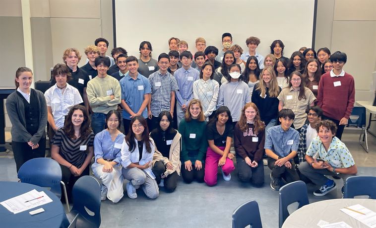 Students at sophomore symposium